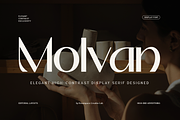 Molvan - Editorial Serif Font, a Serif Font by roomspace creative lab (Thumbnail 1 of 9)