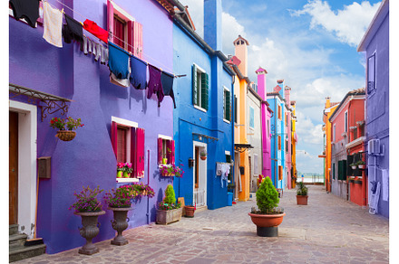Burano island, Venice, Italy, an Architecture Photo by Neirfy