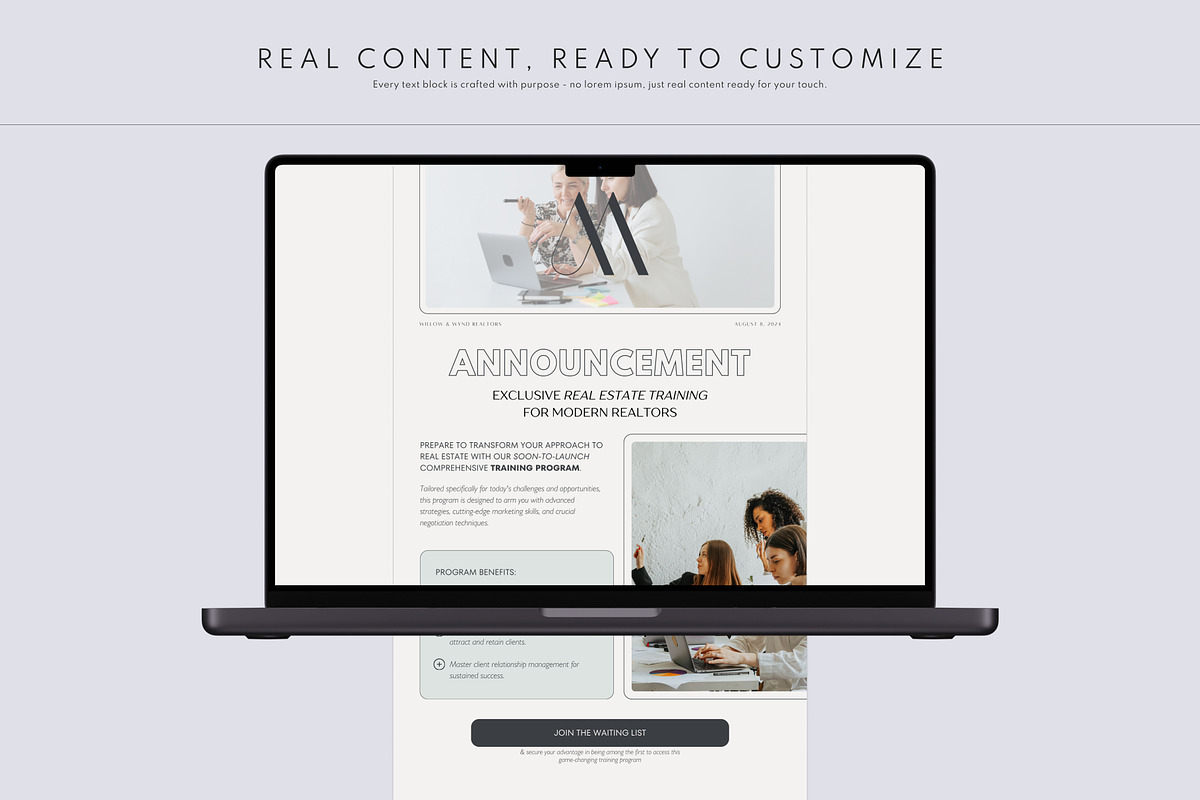 Real Estate Newsletter Template, an Email Template by Glow Muse Studio (Photo 7 of 10)