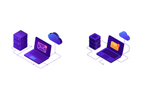 Vector flat illustration showing, a Technology Illustration by ZinetroN