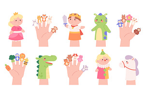 Finger theater. Soft toys and, an Illustration by LadadikArt