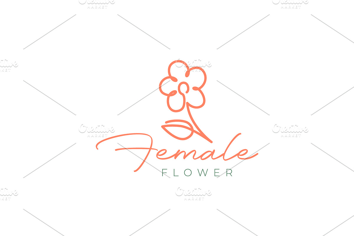 flower plant botanical florist logo, a Branding & Logo Template by devastd