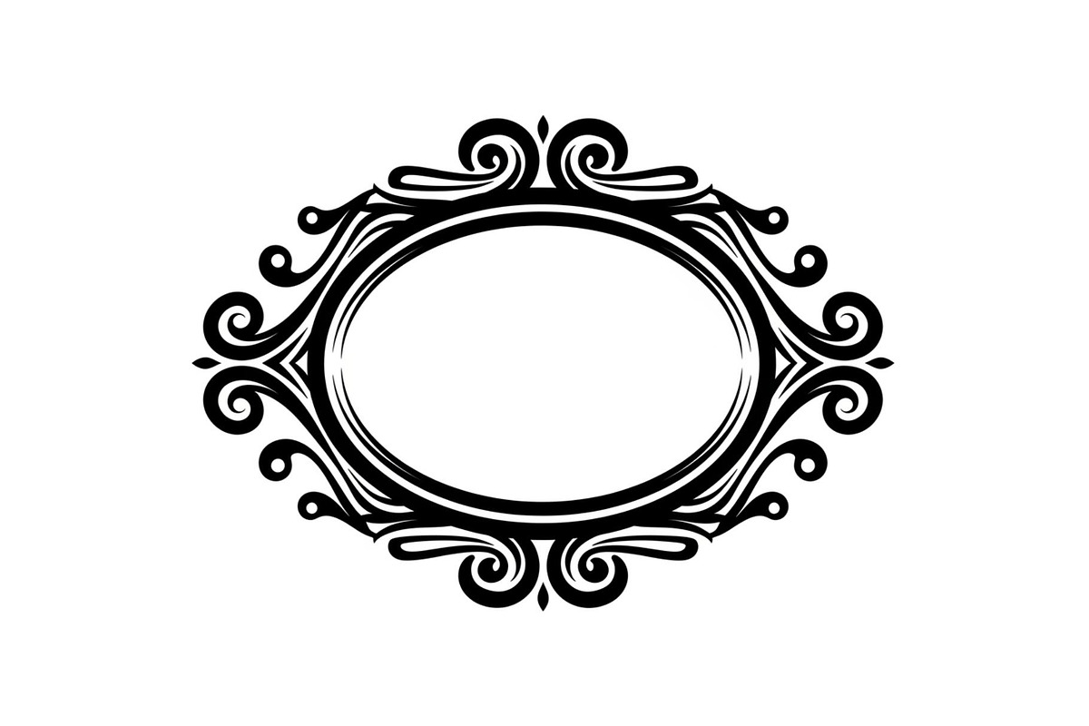 Vintage Oval Frame Vector Bundle, an Illustration by musafir_fashion (Photo 14 of 31)