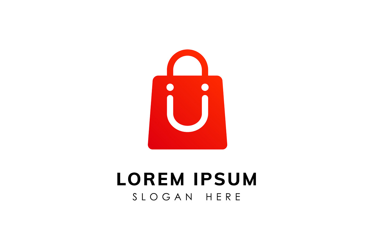 happy shop logo design concept, a Branding & Logo Template by Distrologo
