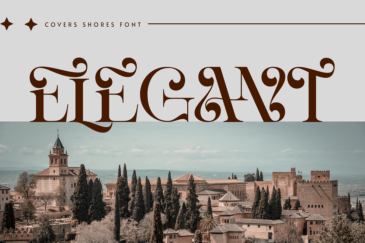 COVERS SHORES - ROMANTIC FONT, a Serif Font by 177Studio (Photo 3 of 8)