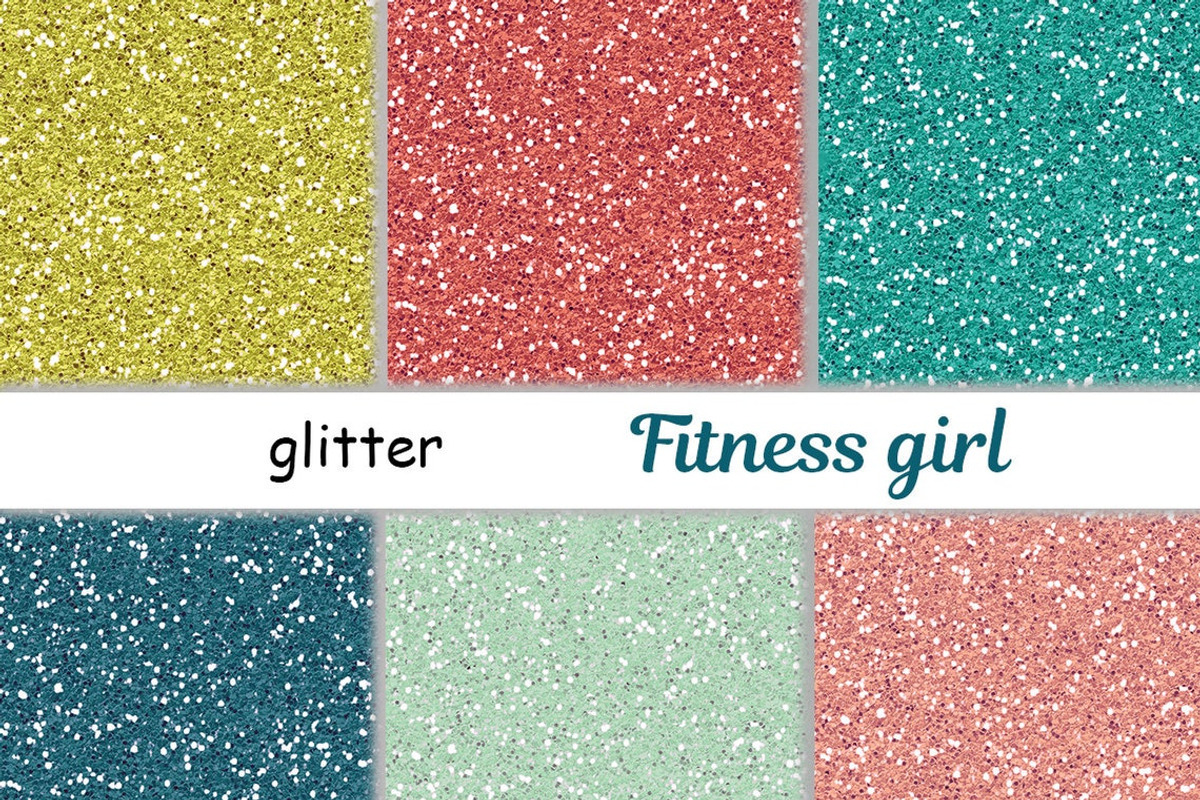 Fitness Girl Glitter, a Texture Graphic by GlamArtZhanna (Photo 1 of 2)
