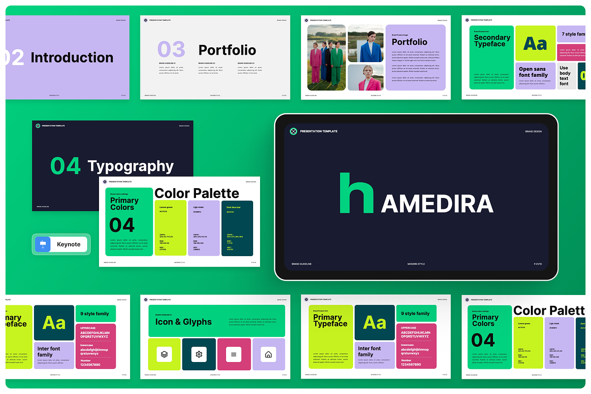 Brand Guideline Modern Keynote, a Presentation Template by Annora Studio (Photo 1 of 5)