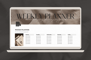 Notion Template: Weekly Planner