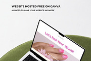 CANVA WEBSITE Template SALON SERVICE, a Landing Page Template by Deepa Template Studio (Thumbnail 7 of 8)