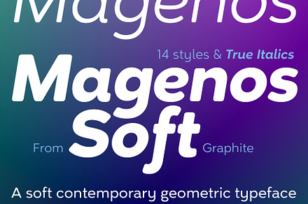 Magenos Soft font family - 50% 0FF