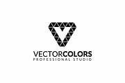 Vector Letter V Colorful Pixel Logo, a Branding & Logo Template by yopie (Thumbnail 4 of 5)