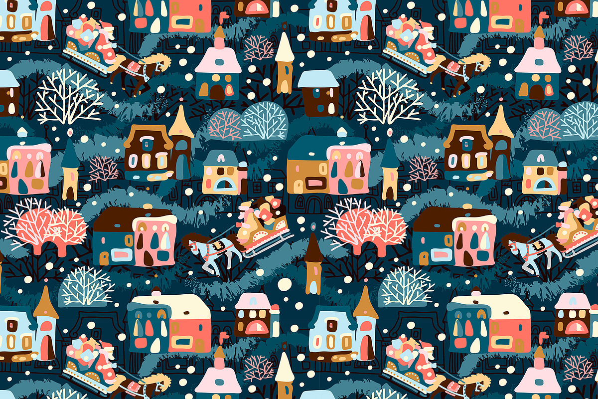 Festive Winter Town, a Graphic by Tanna.ART (Photo 2 of 19)