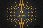 Sunburst Vector Rays, an Illustration by Krukowski Graphics (Thumbnail 1 of 2)