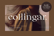 Collingar - Aesthetic Serif, a Serif Font by Sarid Ezra (Thumbnail 1 of 9)