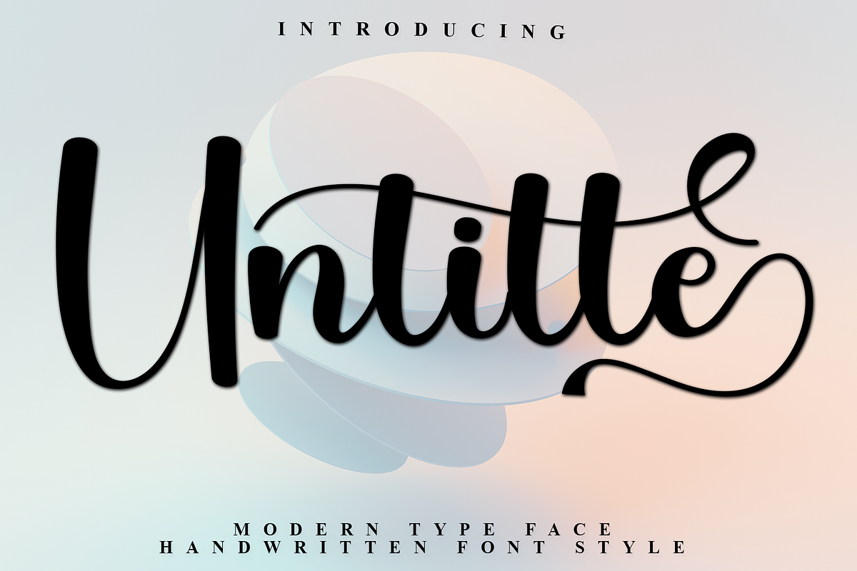 Untitle, a Handwritten Font by InermediaSTUDIO (Photo 1 of 6)