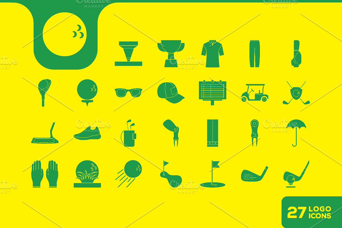 golf sport icon vector design, a Solid Icon by devastd