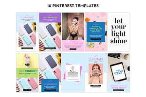 Bold Pinterest Templates For Canva