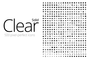 Clear Icons - Solid (500 Icons)
