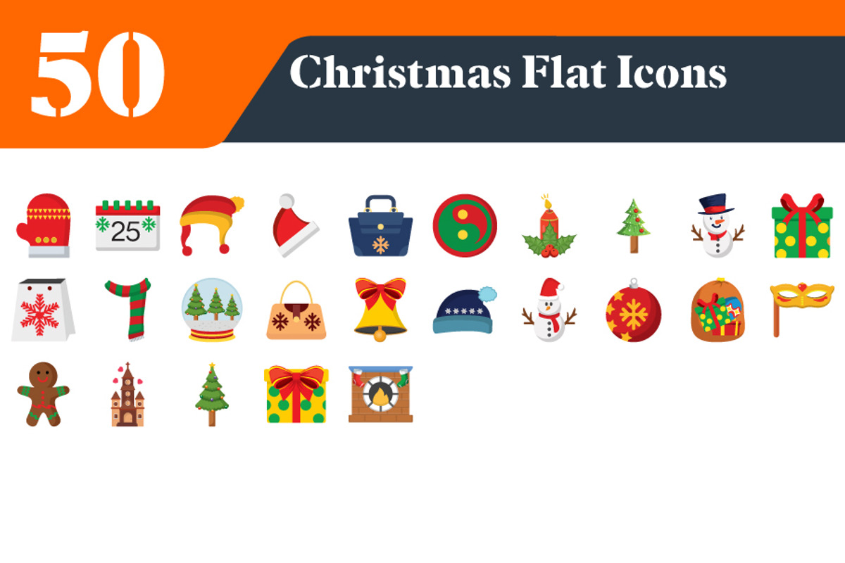 Christmas Flat Icons Bundle, Holiday, a Duotone Icon by EllaMaiyaali (Photo 2 of 3)
