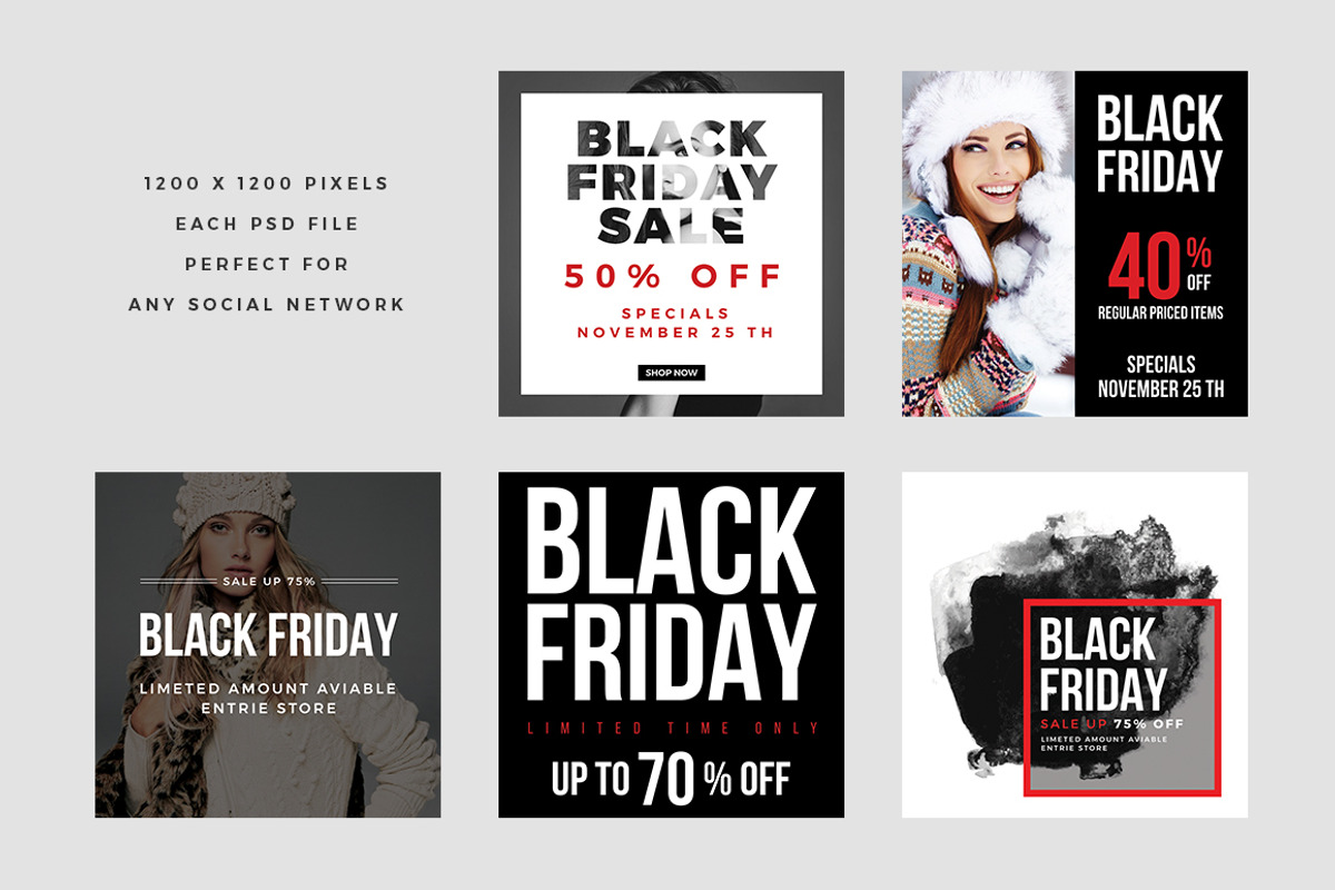 Ultimate Black Friday Social Media, a Social Media Template by MinimalStudioCo (Photo 20 of 67)
