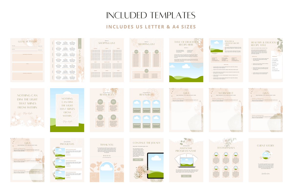 Skincare Holistic Healing Templates, a Magazine Template by Brand Spanking You (Photo 15 of 25)