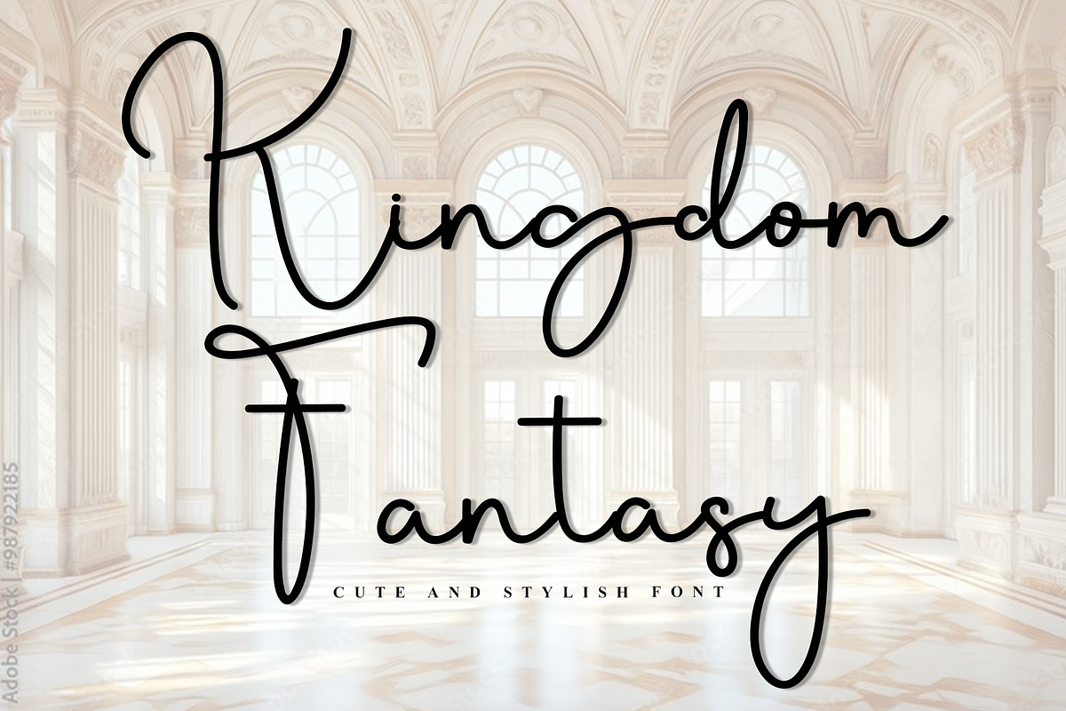 Kingdom Fantasy, a Handwritten Font by InermediaSTUDIO (Photo 1 of 8)