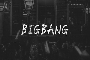 BIGBANG - Handmade Brush Font