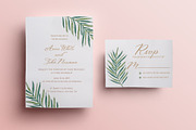 Greenery wedding invitation, an Invitation Template by annago (Thumbnail 1 of 2)