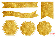 19 Gold Textured Elements, an Object Graphic by Fathima's Studio (Thumbnail 2 of 3)