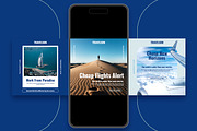 Modern Travel Social Media Kit, a Social Media Template by Nenjo Studio (Thumbnail 3 of 5)
