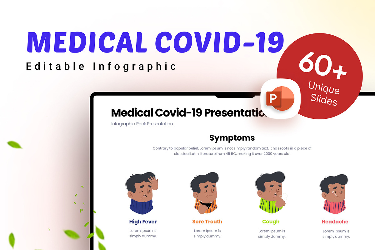 Medical Covid19 Infographic Template, a Presentation Template by Digitcase x Wealthwells (Photo 1 of 6)