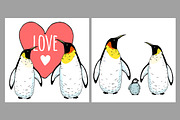 Happy penguin family illustrations, an Animal Illustration by OKart.studio (Thumbnail 3 of 4)