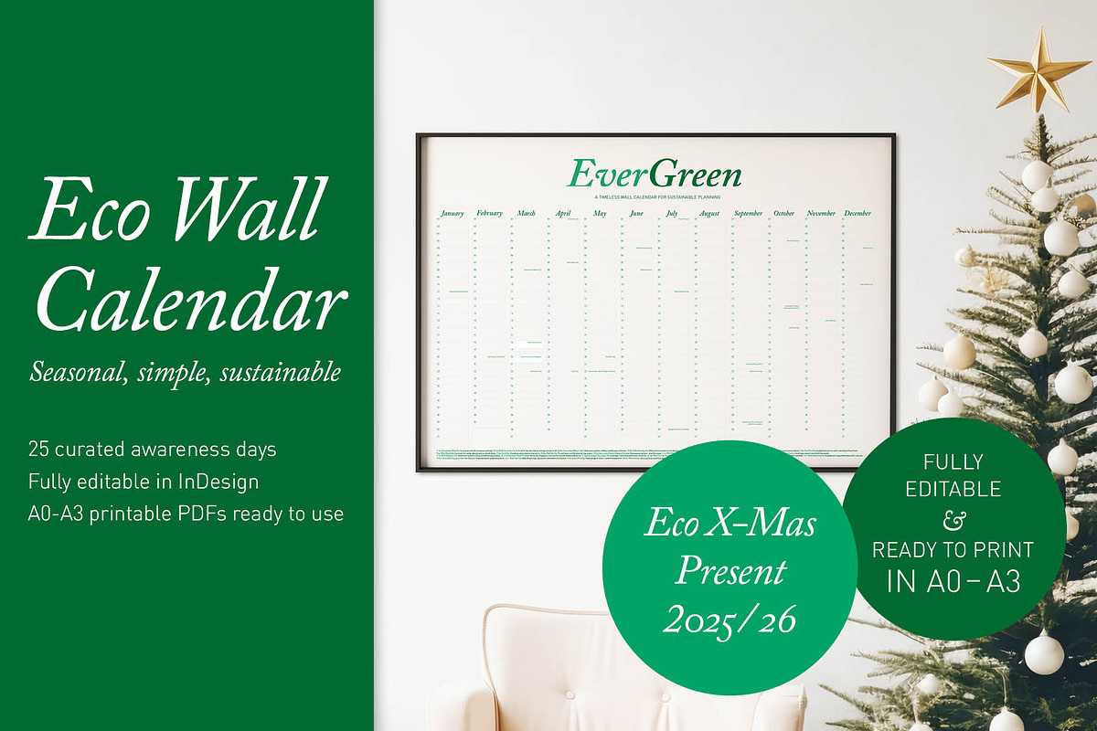 Undated Eco Calendar: Forest Haze