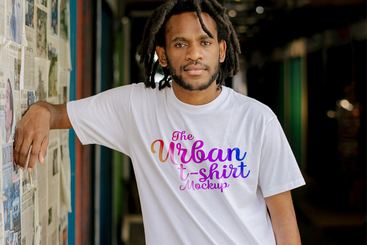 Urban T-Shirt Mockups, a Shirt Mockup by SPACECAKE (Photo 3 of 7)