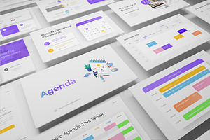 Agenda Planner PowerPoint, a Presentation Template by Pixslides