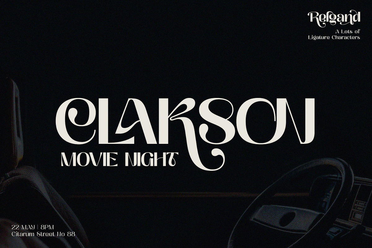 Relgand - Display Family Font, a Sans Serif Font by Ekahermawan (Photo 2 of 14)