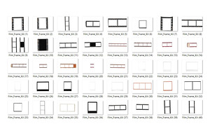 40 FILM BORDER Negative Film Frame