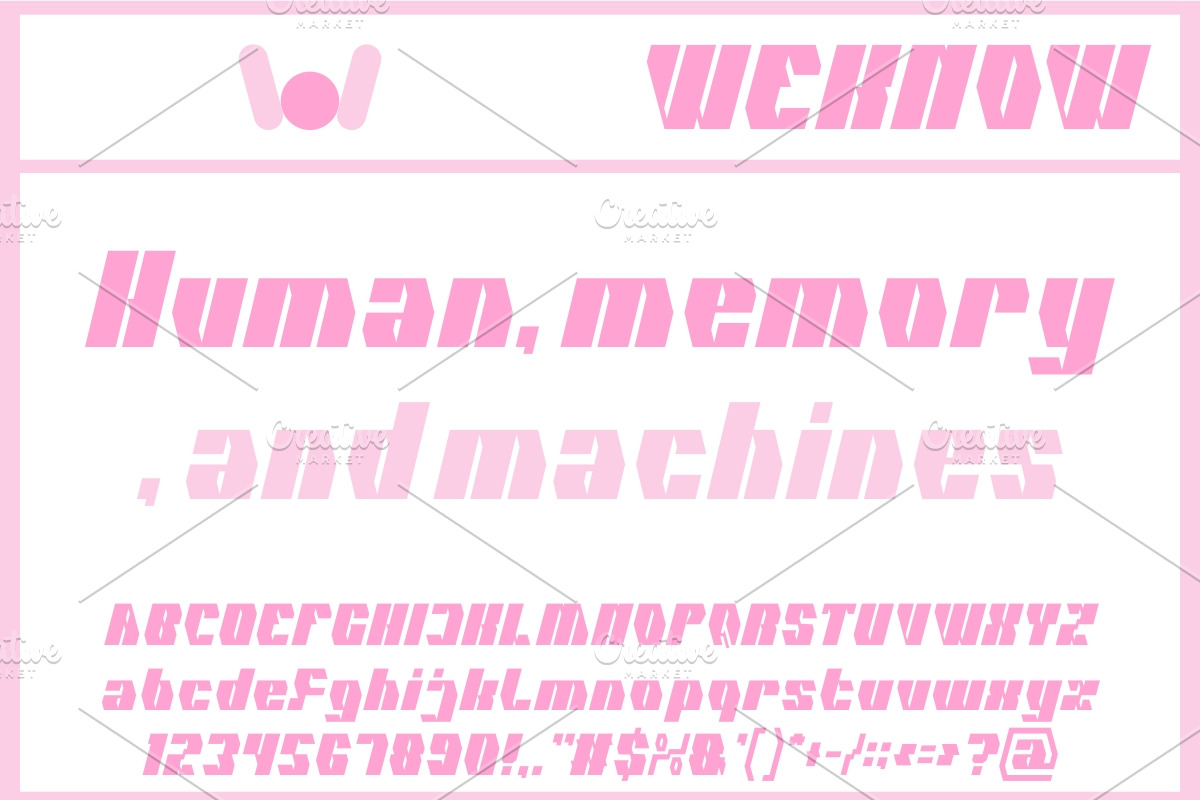 Cybernetic Man font, a Font by weknow (Photo 4 of 8)