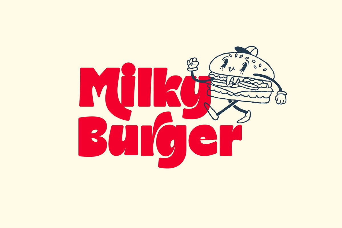 Mochilo Playful Food Font, a Sans Serif Font by Serbaneka Studio (Photo 3 of 8)