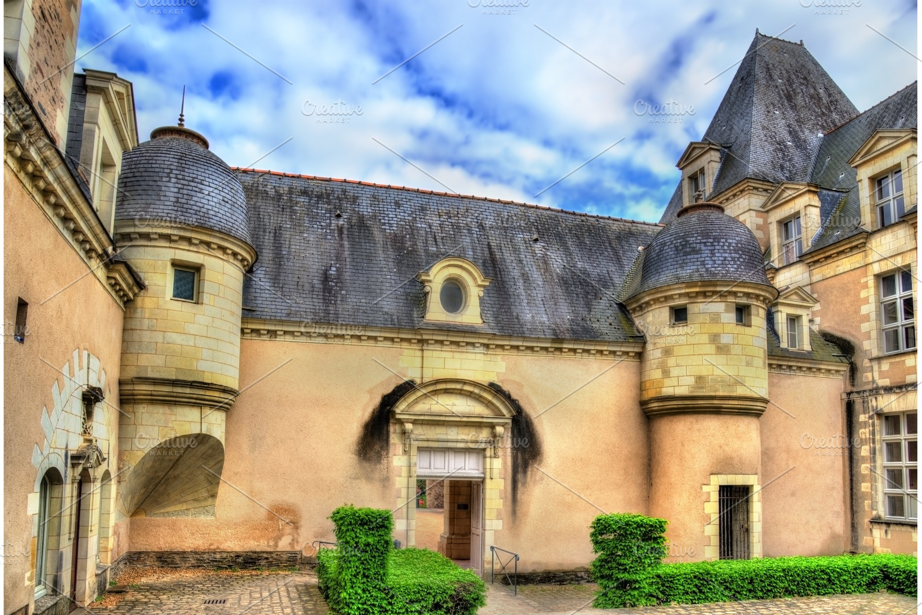 Toussaint Abbey of Angers, France, an Architecture Photo by Leonid Andronov
