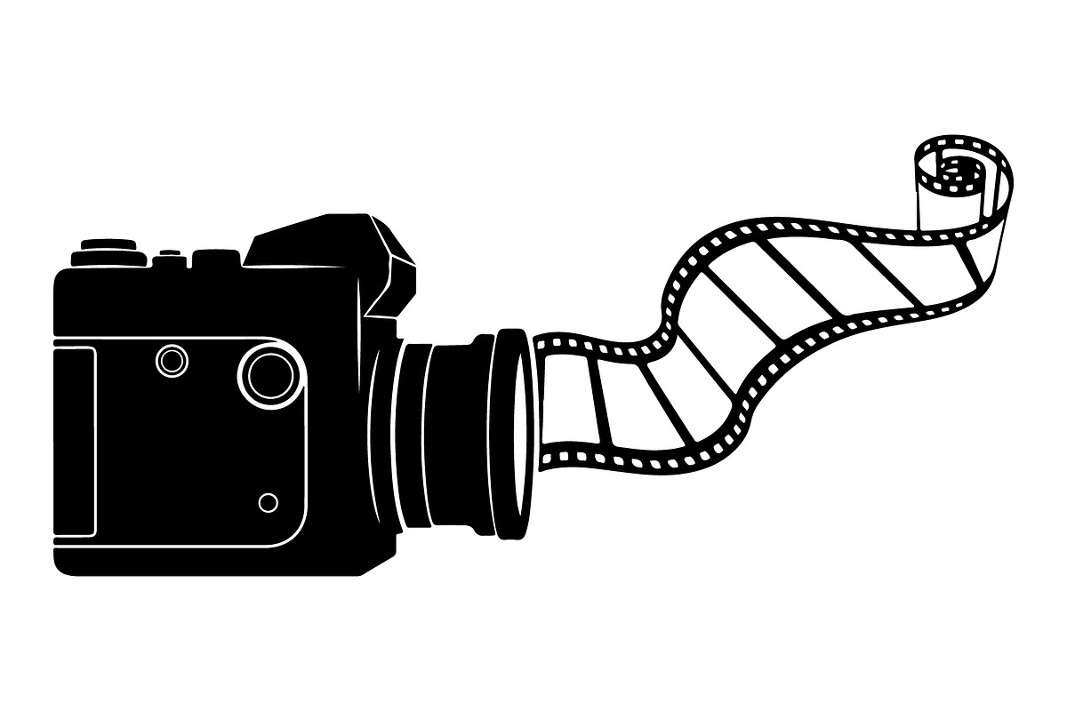 Vintage Camera Film Silhouette, an Object Illustration by yasushie (Photo 25 of 31)