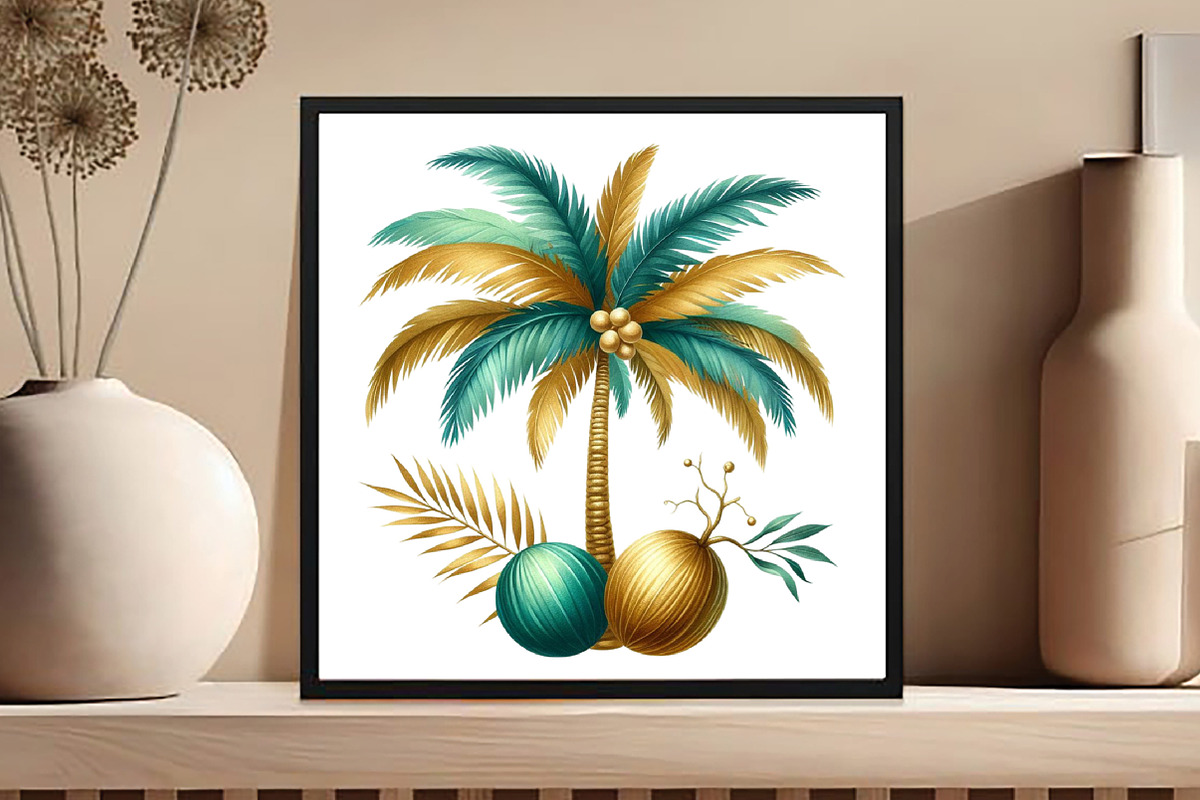 Watercolor Gold & Teal Nautical, an Illustration by DreamCafeArt (Photo 5 of 5)