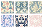 Damask Vintage Seamless Patterns, a Pattern Graphic by Canvas Craft (Thumbnail 3 of 9)