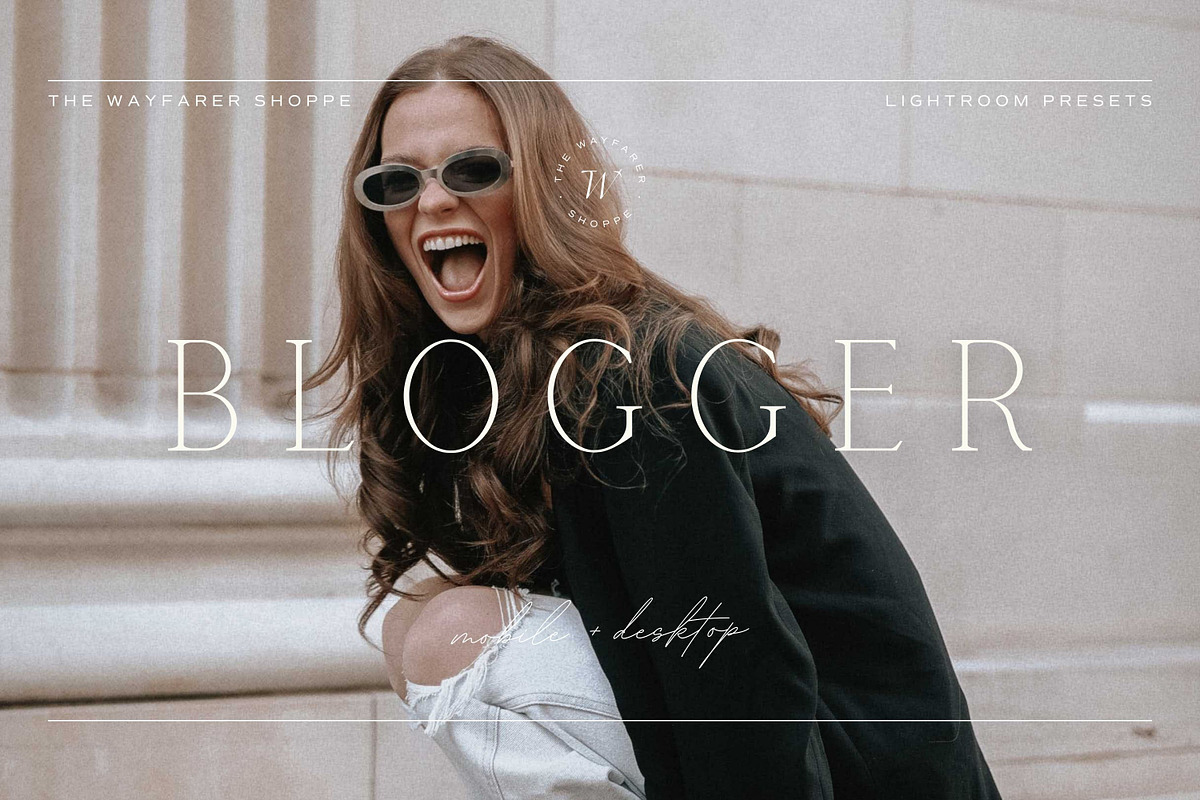 5 Moody Blogger Lightroom Presets, a Preset Add-On by TheWayfarerShoppe (Photo 1 of 17)