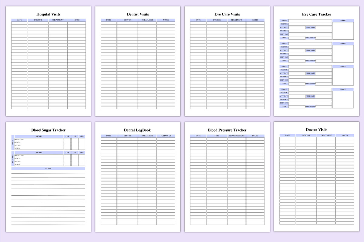 2025 Medical Planner For Canva, a Stationery Template by Shumaya (Photo 5 of 7)