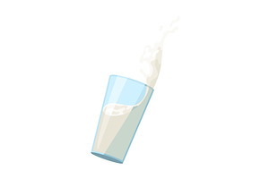 A refreshing glass of milk is, an Object Illustration by the8monkey