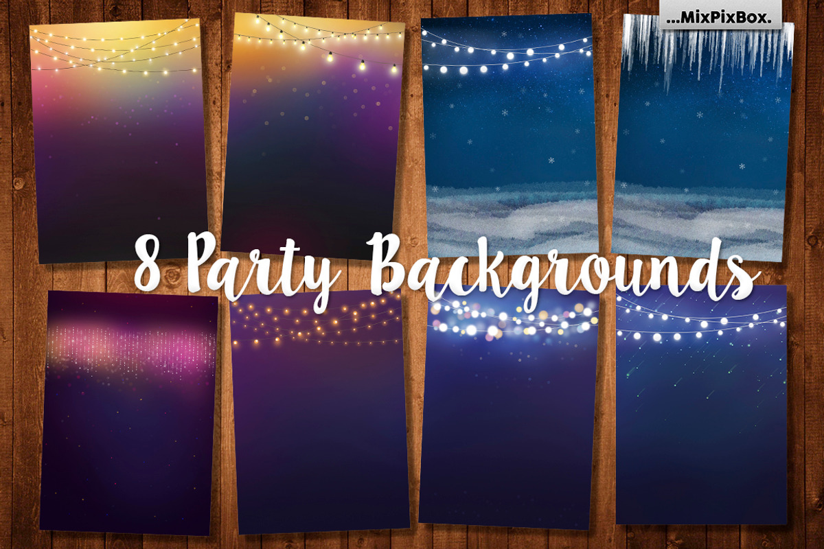 Party Backgrounds, a Flyer Template by MixPixBox (Photo 1 of 5)