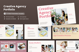 Creative Agency Portfolio PowerPoint, a Presentation Template by SLAB! Design