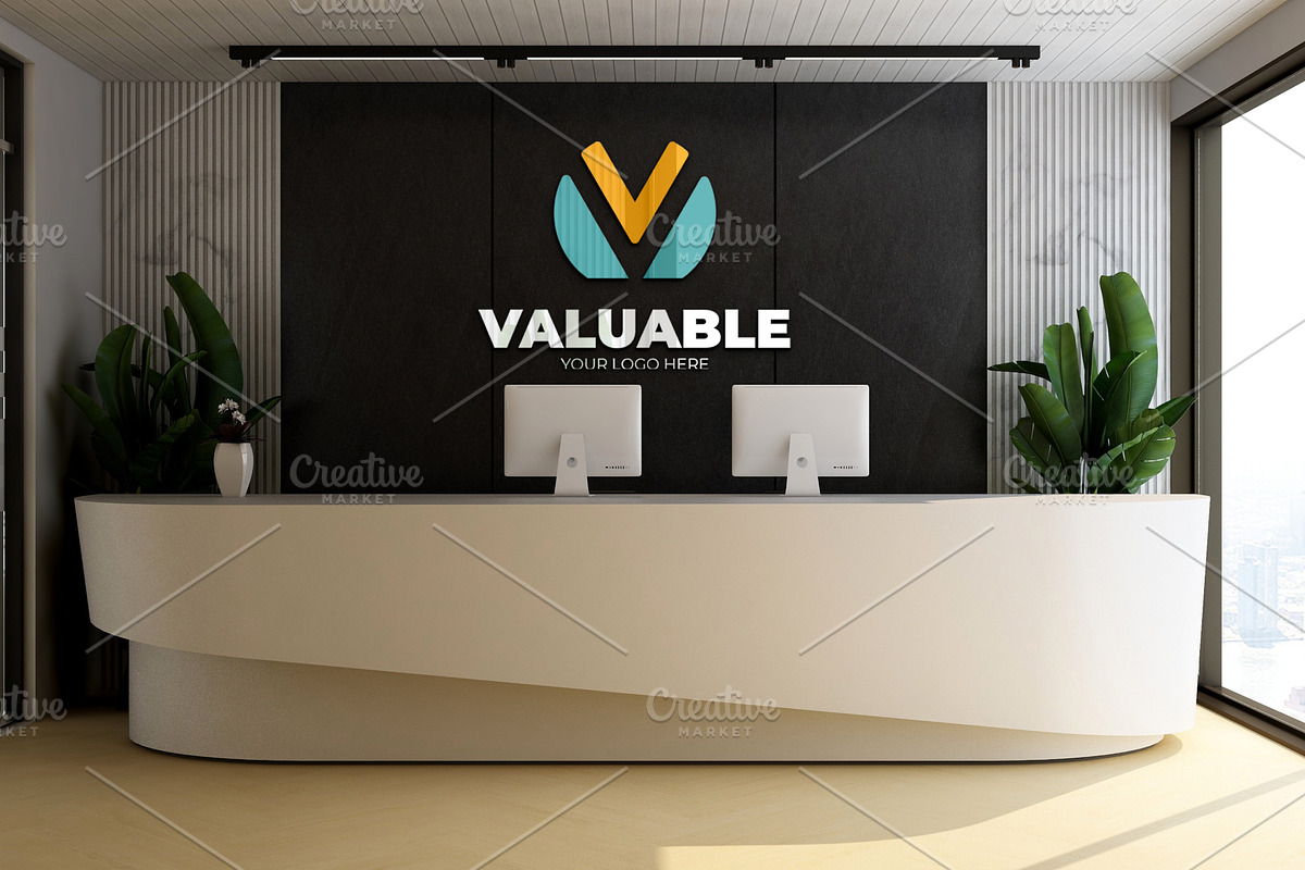 PSD Office Receptionist Room Mockup, a Product Mockup by Ayy (Photo 5 of 12)