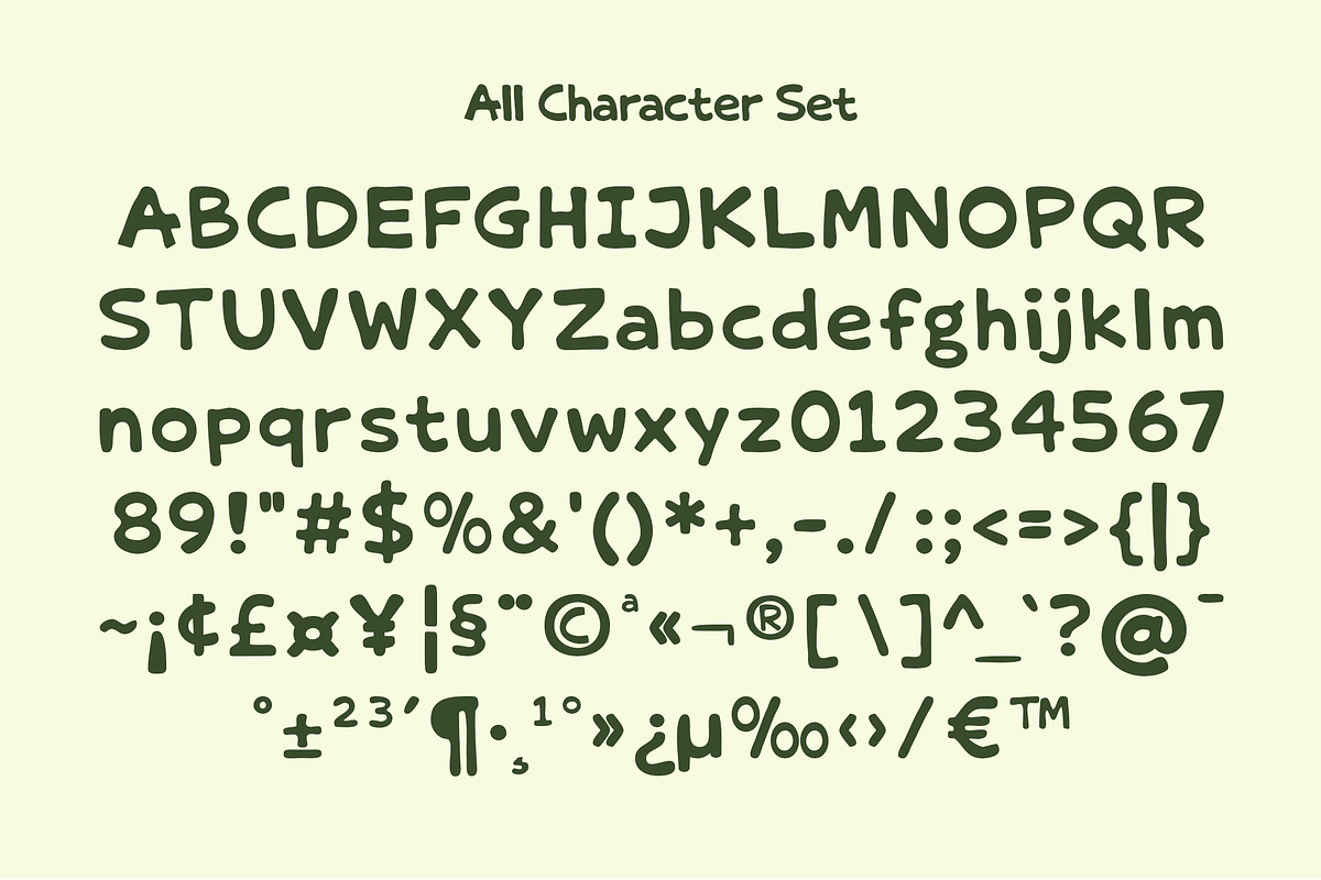 Messy Chaos – Playful Chunky Display, a Sans Serif Font by BumbleGraph Studio (Photo 4 of 10)